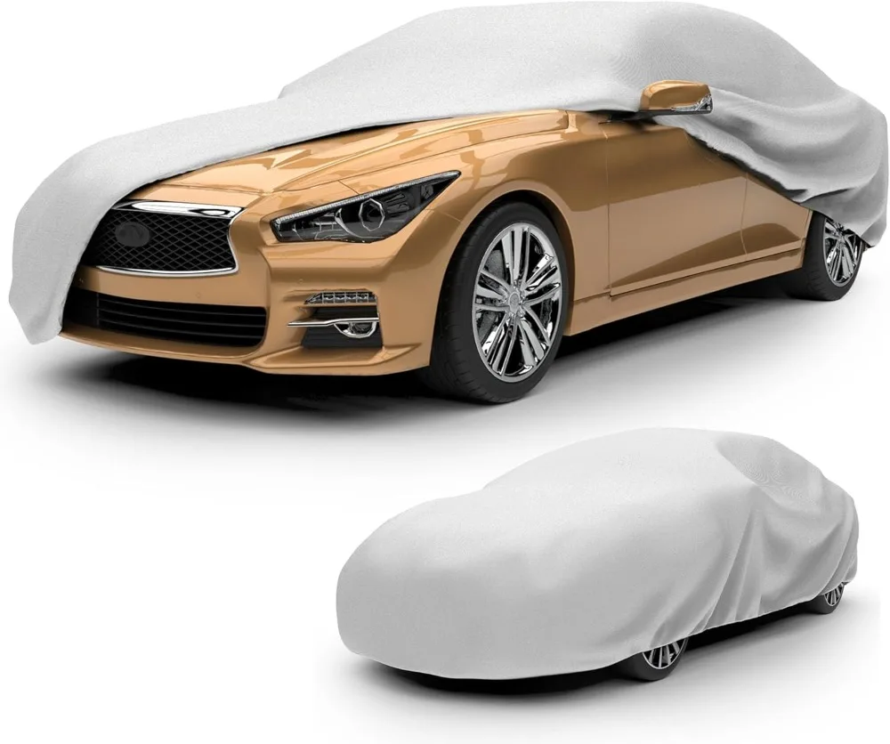 Lite Car Cover Indoor Protection Breathable Dustproof Fits Full-Size Sedans up to 228 Inches Gray Size 4
Lite Car Cover Indoor Protection Breathable Dustproof Fits Full-Size Sedans up to 228 Inches Gray Size 4