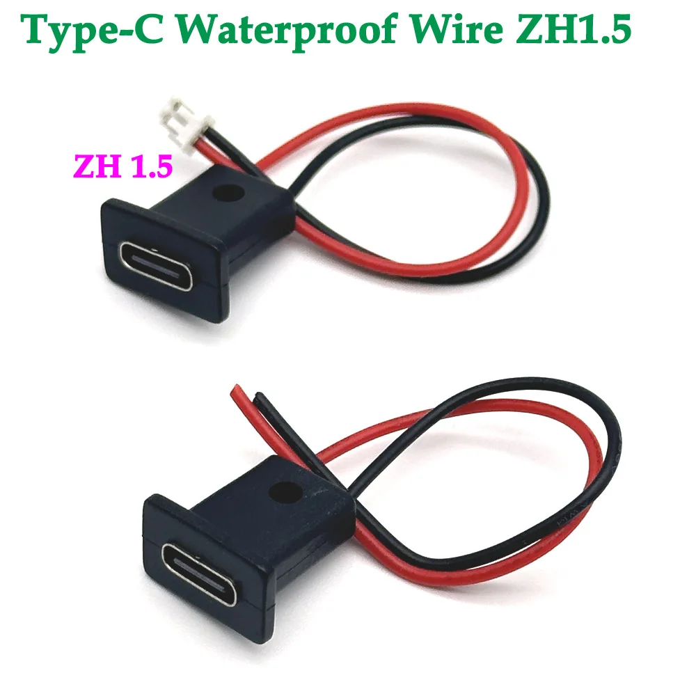 2Pin USB-C Type Waterproof USB Connector Direct Compression Female Base Female Socket Charging Interface With Welding Wire ZH1.5
2Pin USB-C Type Waterproof USB Connector Direct Compression Female Base Female Socket Charging Interface With Welding Wire ZH1.5