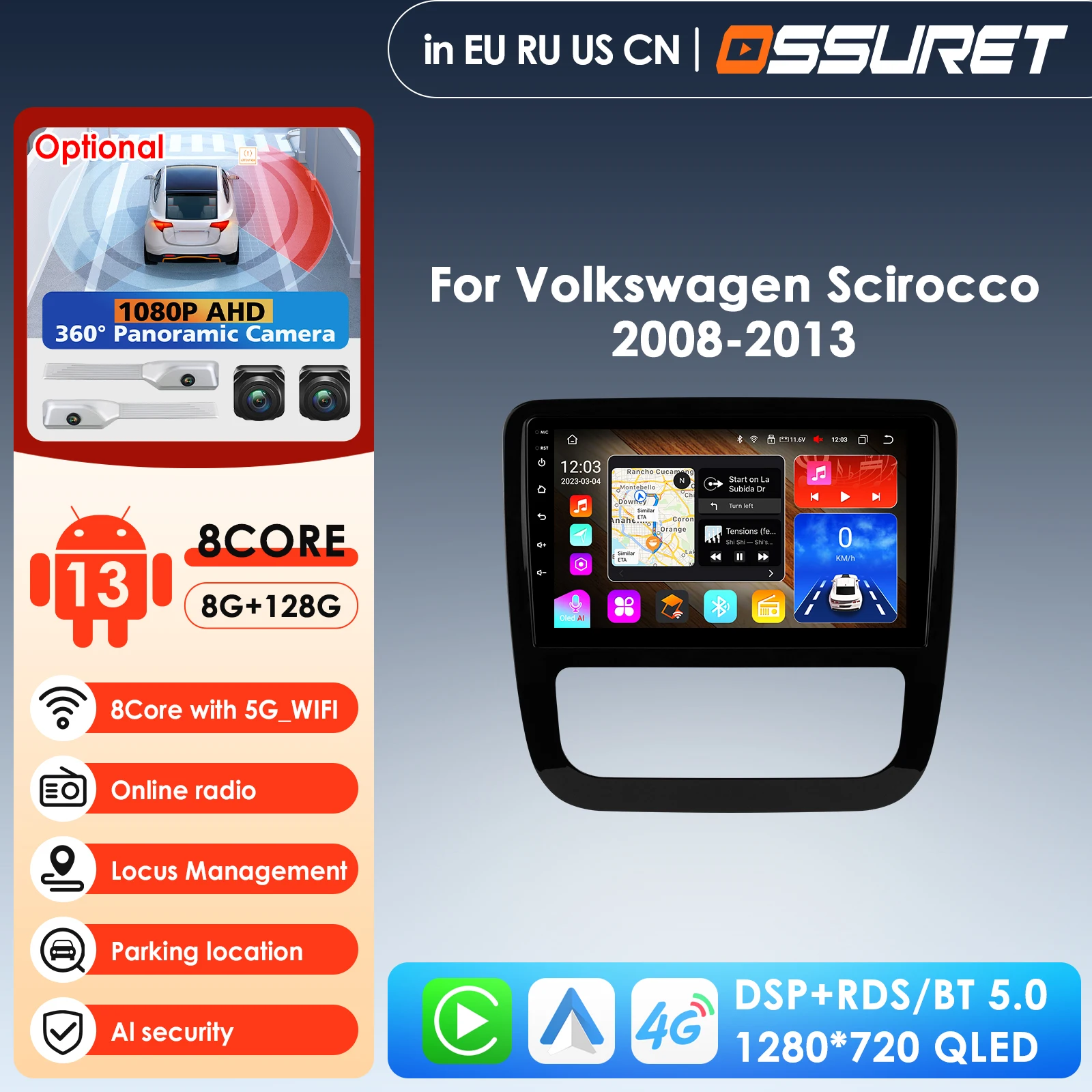 Carplay 4G 2 Din Android 13 Car Radio for Volkswagen EOS Scirocco 3 III Mk3 2008 2009 2010 2011 2012-2014 Multimedia Player GPS
Carplay 4G 2 Din Android 13 Car Radio for Volkswagen EOS Scirocco 3 III Mk3 2008 2009 2010 2011 2012-2014 Multimedia Player GPS