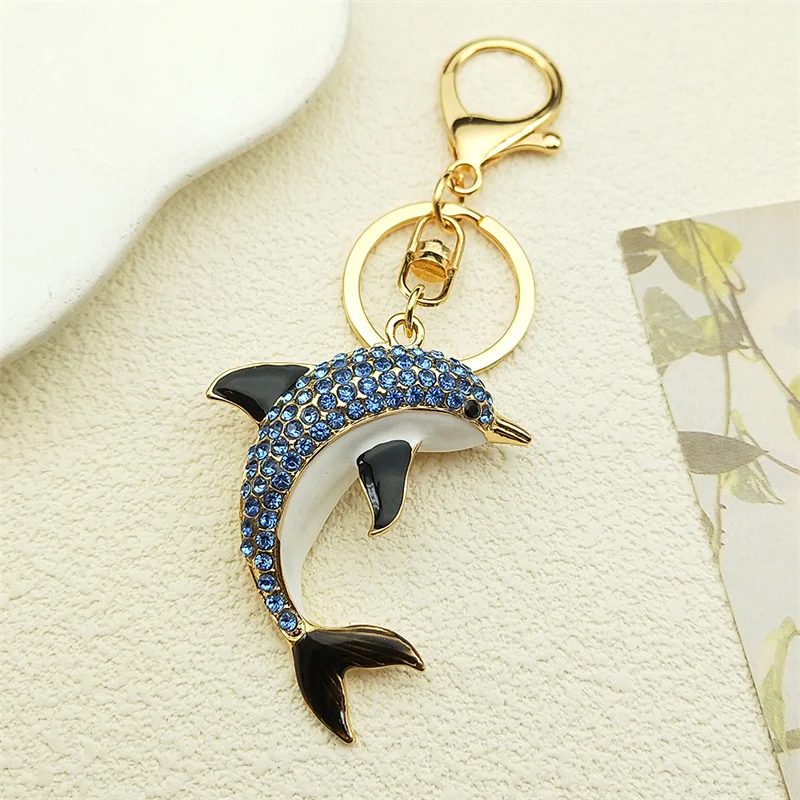 Lucky Dolphin Crystal Cute Animal Keychain Purse Bag Buckle HandBag Pendant for Car Trendy Keyring Holder Women Jewelry KXHK1315
Lucky Dolphin Crystal Cute Animal Keychain Purse Bag Buckle HandBag Pendant for Car Trendy Keyring Holder Women Jewelry KXHK1315
