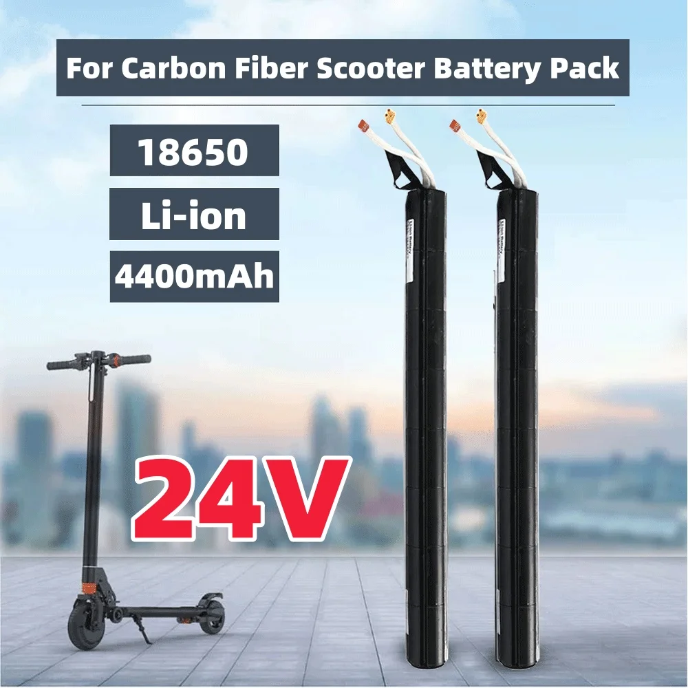 2026 24V 4400mAh 18650 Battery Pack, Carbon Fiber Scooter Special Battery, Carbon Fiber Tubular Battery, Scooter Accessories
2026 24V 4400mAh 18650 Battery Pack, Carbon Fiber Scooter Special Battery, Carbon Fiber Tubular Battery, Scooter Accessories
