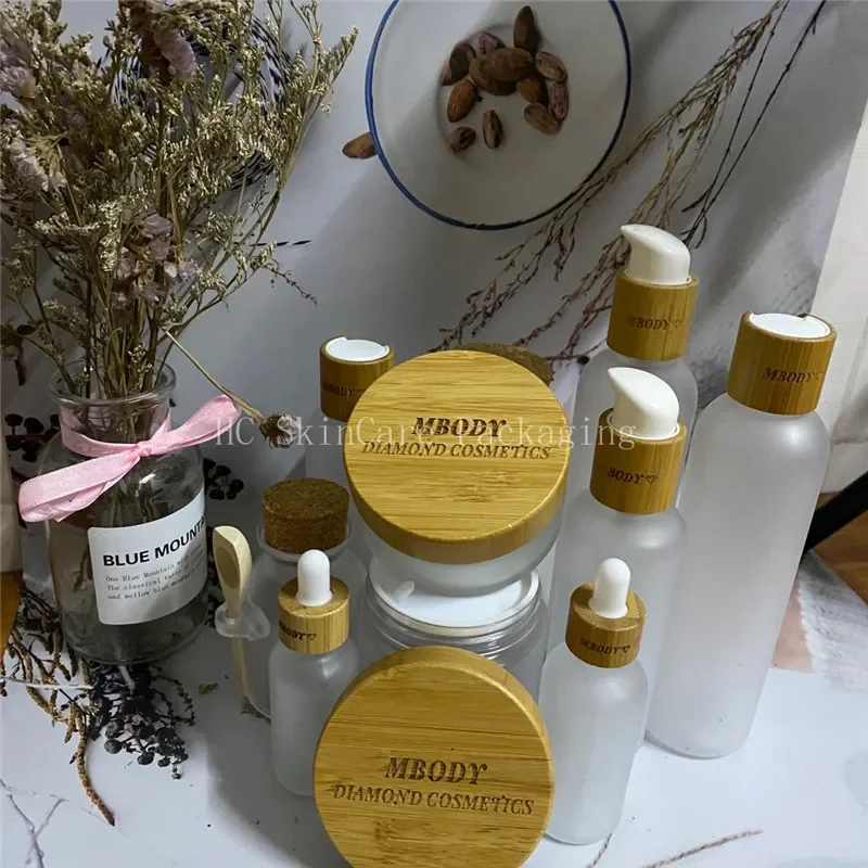 white Plastic pump lotion bottles bamboo lid Round Bottle Portable Container Skin Care Packing Bamboo TopFood Candy Packaging
white Plastic pump lotion bottles bamboo lid Round Bottle Portable Container Skin Care Packing Bamboo TopFood Candy Packaging