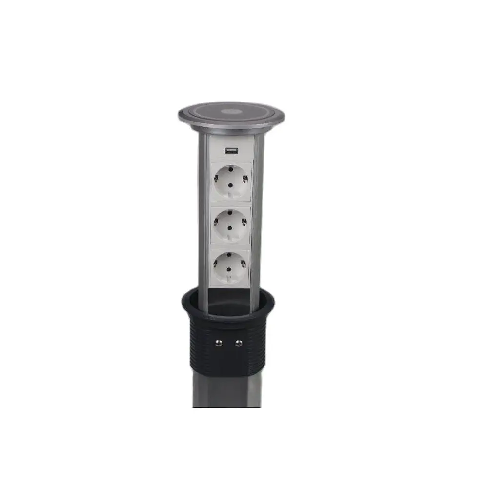 Touch Screen Lifting / Smart Home Desktop Socket / 3 Bit European Standard Power Supply With Usb Charging Kitchen Socket/TM-003
Touch Screen Lifting / Smart Home Desktop Socket / 3 Bit European Standard Power Supply With Usb Charging Kitchen Socket/TM-003