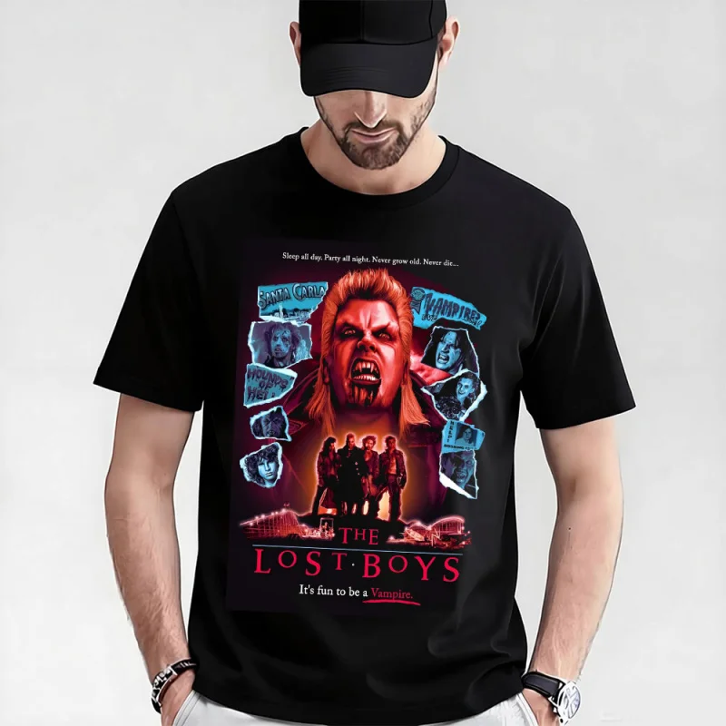 0521 Horror Movie The Lost Boys Scary Vampire Gift T-shirts Santa Carla Boys Graphic Clothes Short Sleeve All size Tops
0521 Horror Movie The Lost Boys Scary Vampire Gift T-shirts Santa Carla Boys Graphic Clothes Short Sleeve All size Tops