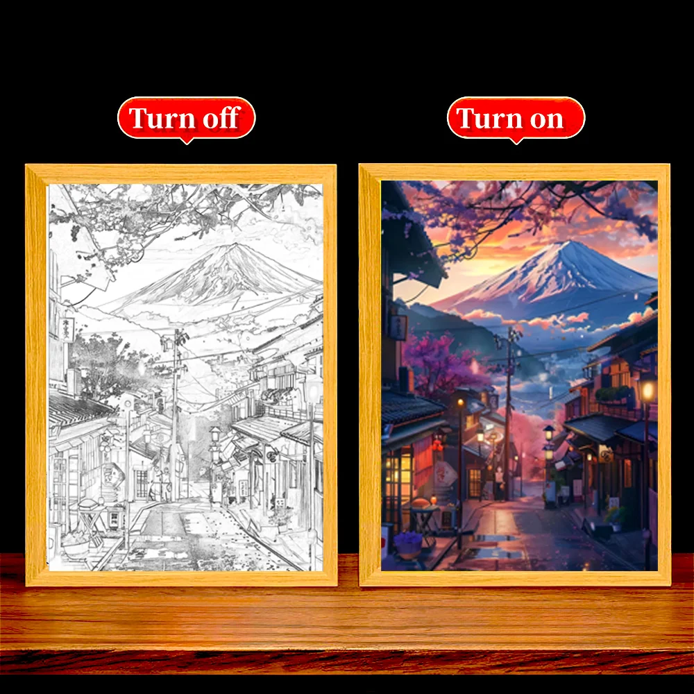 Japan Tokyo Mountain LED Light Paninting Picture Frame Bedside Wall Desk Lamp Night Lights Art Room Decoration Bedroom Gifts
Japan Tokyo Mountain LED Light Paninting Picture Frame Bedside Wall Desk Lamp Night Lights Art Room Decoration Bedroom Gifts