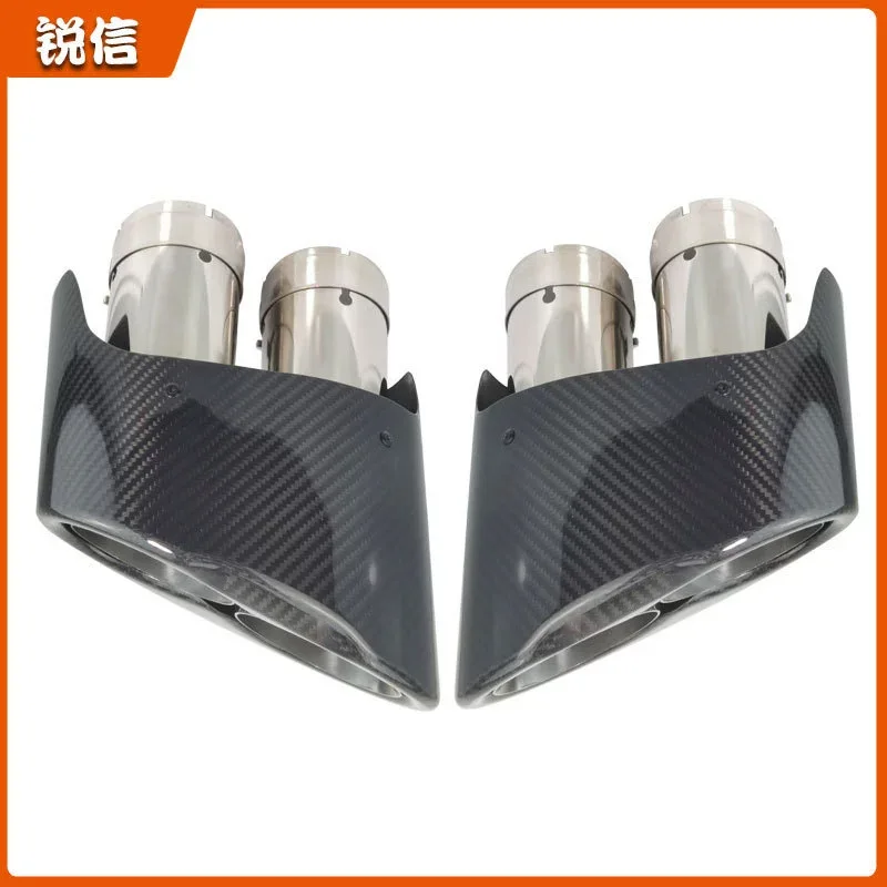 Suitable for Audi A4A5A6A7 exhaust pipe modified RS double tube double carbon fiber tail throat
Suitable for Audi A4A5A6A7 exhaust pipe modified RS double tube double carbon fiber tail throat