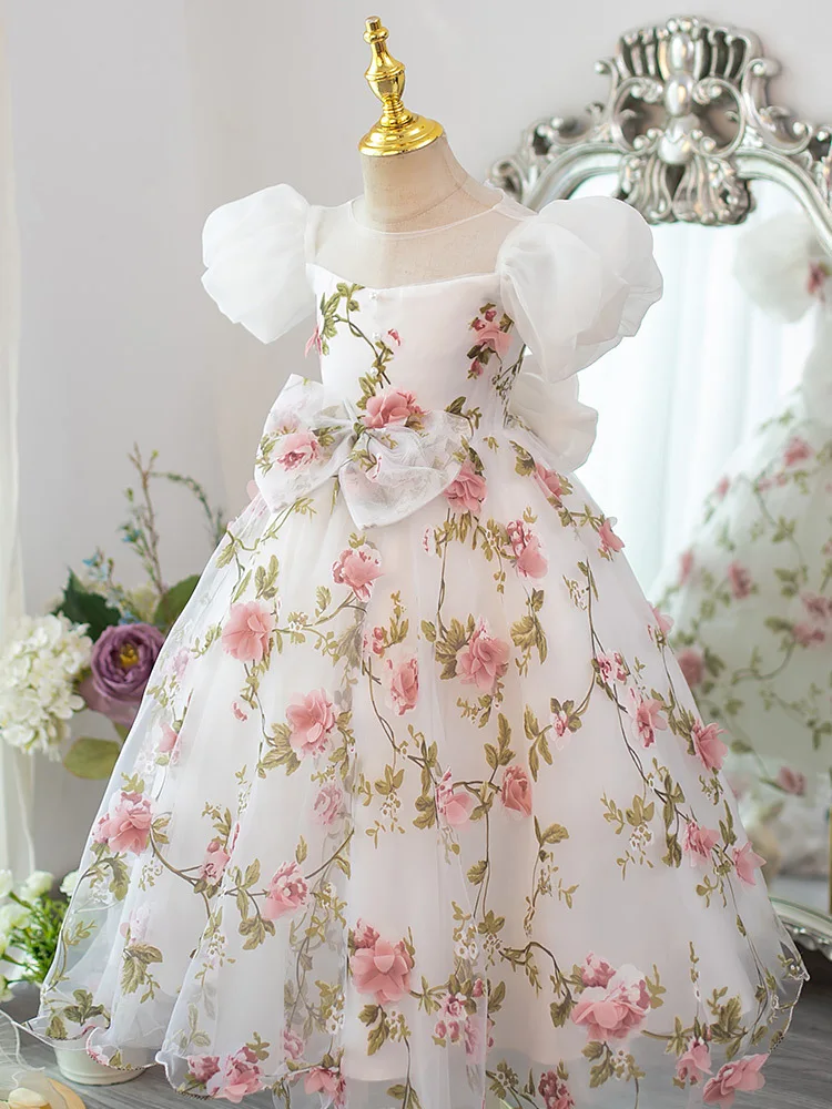 Children's Princess Dress Fairy Host Performance Costume Girls' Piano Performance Puffy Tulle Dress Sweet Formal Dress
Children's Princess Dress Fairy Host Performance Costume Girls' Piano Performance Puffy Tulle Dress Sweet Formal Dress