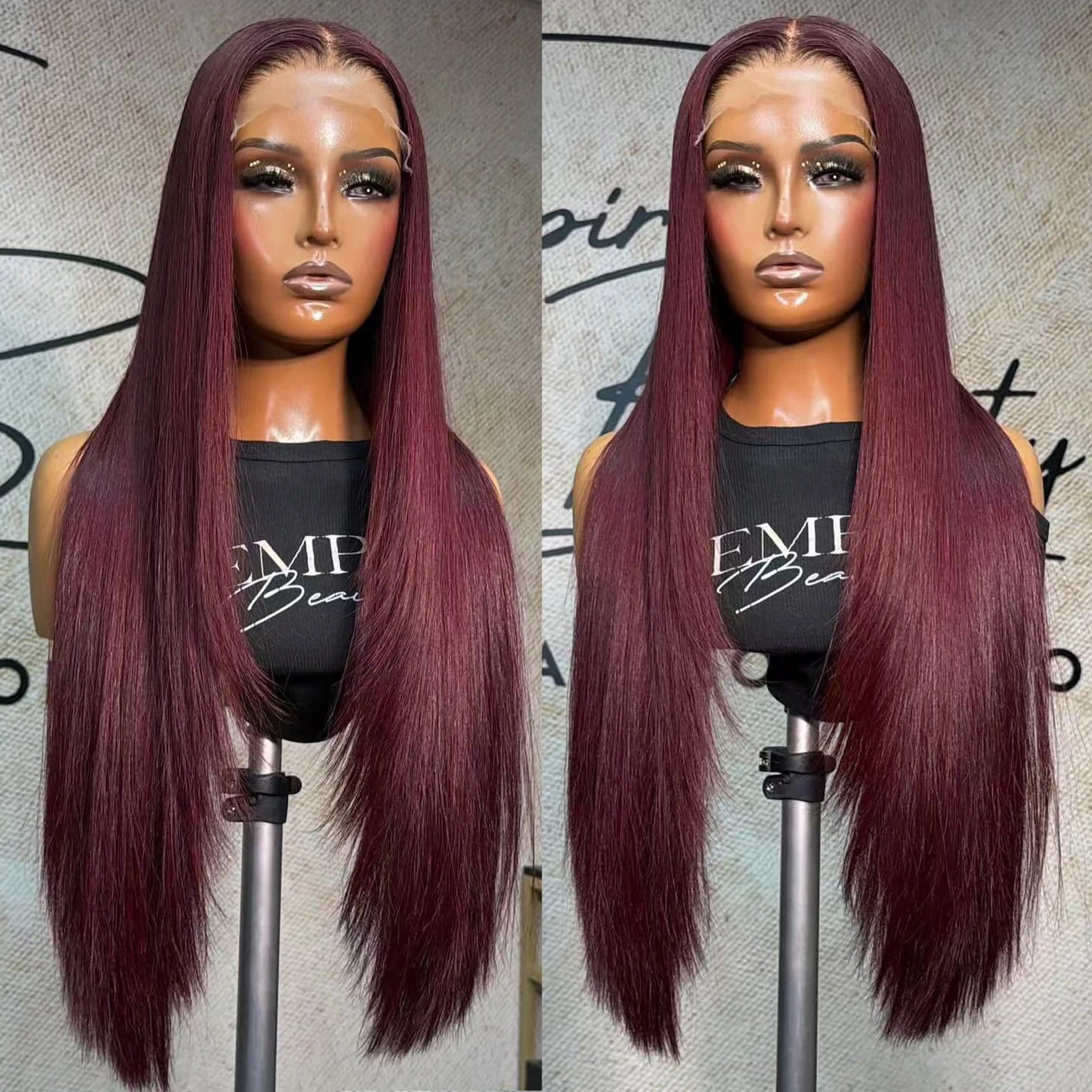 Burgundy Layered Cut Wig Long Silky Straight 13x4 Lace Front Wigs for Women Synthetic Hair Daily Wear Heat Resistant Fiber
Burgundy Layered Cut Wig Long Silky Straight 13x4 Lace Front Wigs for Women Synthetic Hair Daily Wear Heat Resistant Fiber
