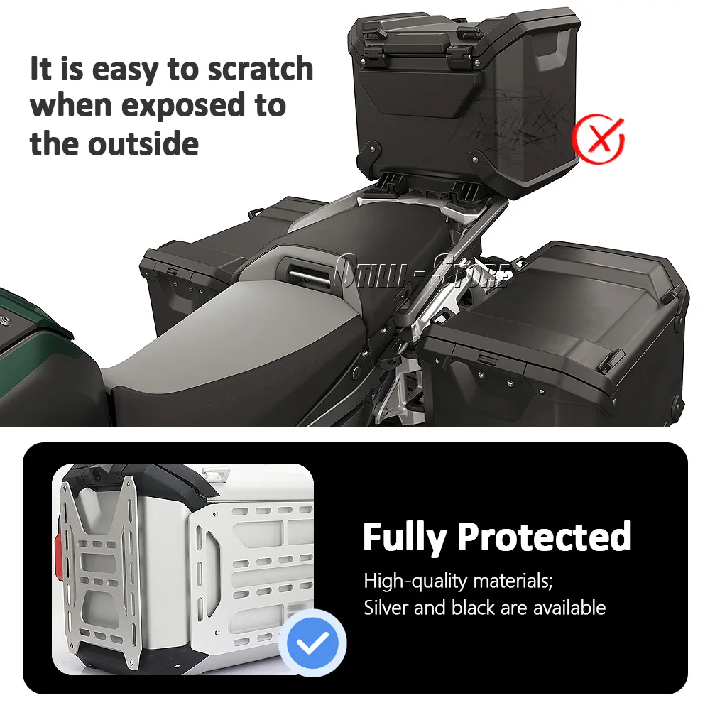 For BMW R1300GS Adventure R1300 R 1300 GS Motorcycle Aluminum Trunk Protective Cover Rear Luggage Case Guard Top Box Protector
For BMW R1300GS Adventure R1300 R 1300 GS Motorcycle Aluminum Trunk Protective Cover Rear Luggage Case Guard Top Box Protector