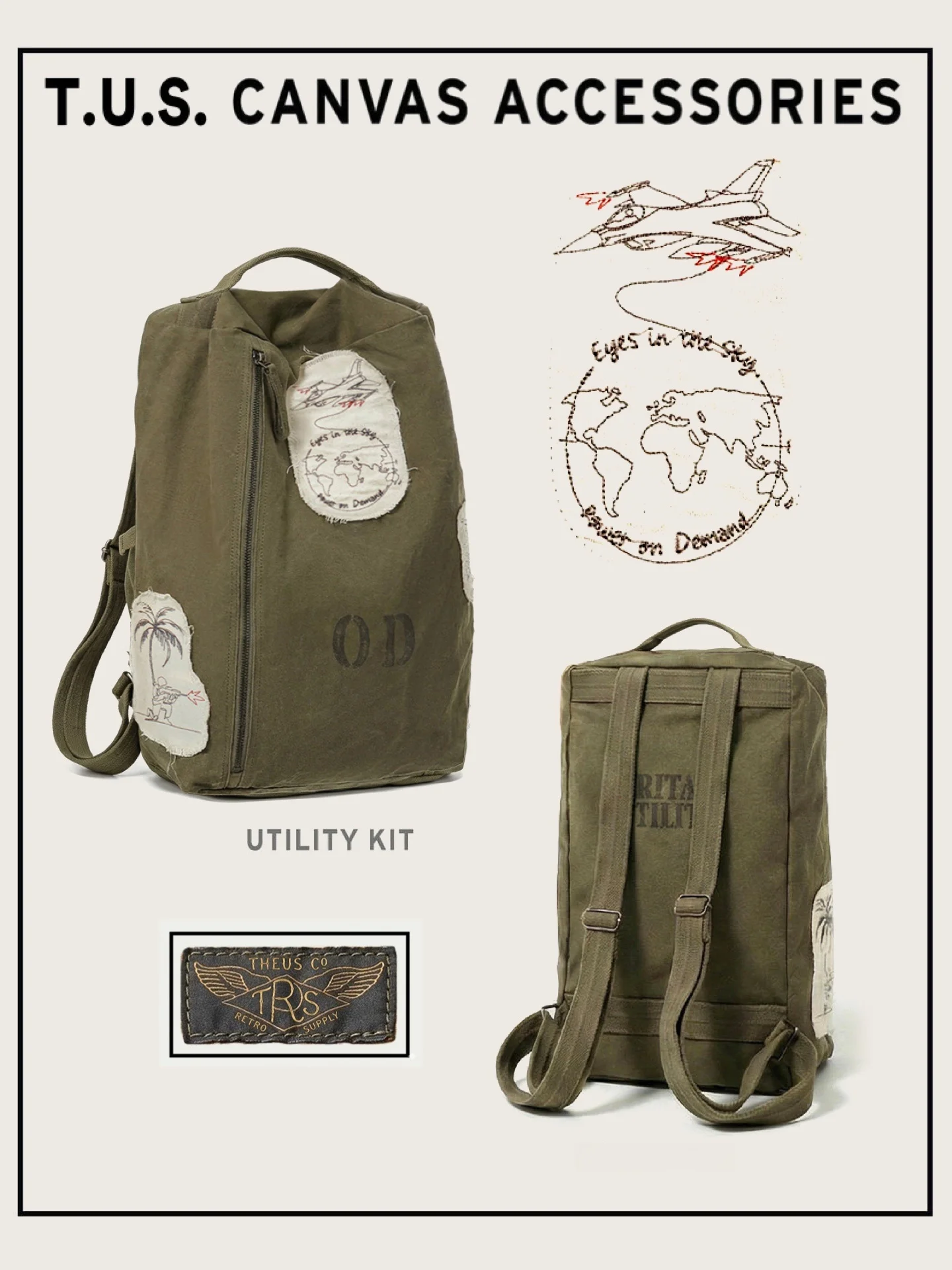 Retro Washed Military Patchwork Cotton Canvas Sports Backpack Large Capacity Youth Casual Shoulder Bag Vertical Square Shape
Retro Washed Military Patchwork Cotton Canvas Sports Backpack Large Capacity Youth Casual Shoulder Bag Vertical Square Shape