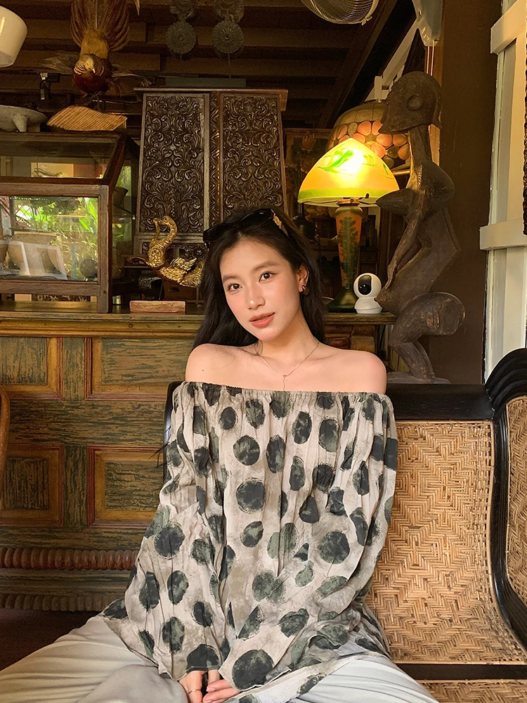 DaqianwithU в горошек на одно плечо Long Sve irt Весна Лето Ele Drapey irt Полиэстер 00% Женская премиум-мода
DaqianwithU в горошек на одно плечо Long Sve irt Весна Лето Ele Drapey irt Полиэстер 00% Женская премиум-мода