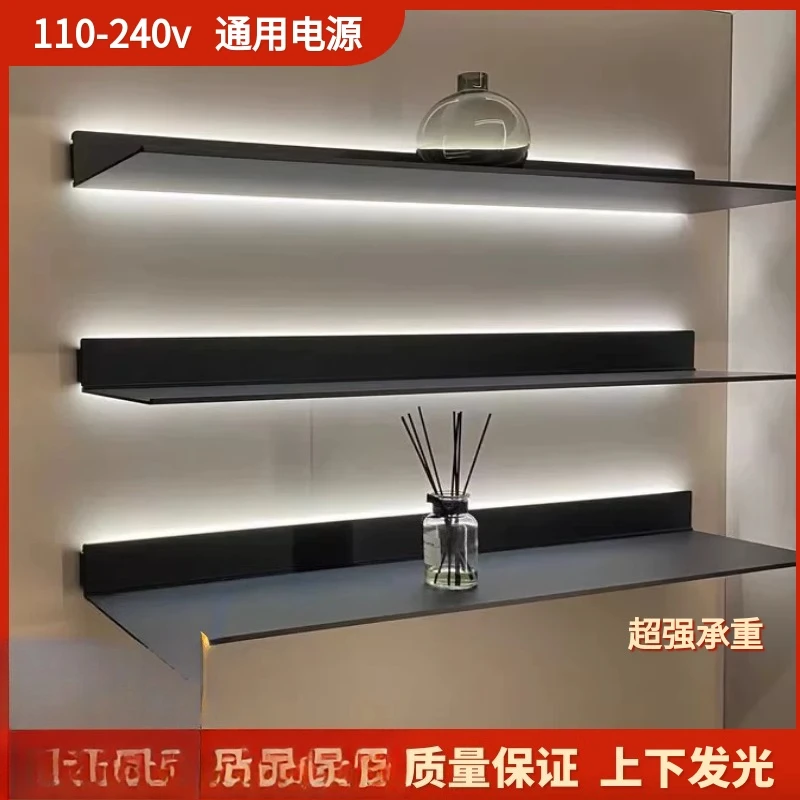 Aluminum alloy shelf LED built-in luminous one-word movable laminate bookshelf wall bookshelf light luxury simple
Aluminum alloy shelf LED built-in luminous one-word movable laminate bookshelf wall bookshelf light luxury simple