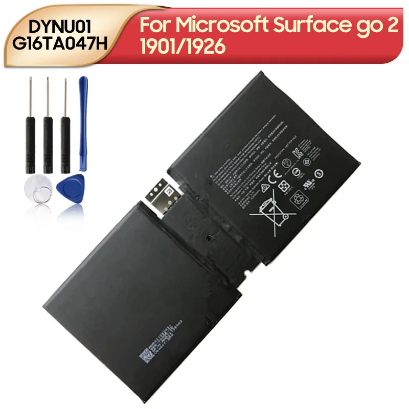 DYNU01 G16TA047H Replacement Tablet Battery For Surface go 2 1901/1926 3500mAh with Tools
DYNU01 G16TA047H Replacement Tablet Battery For Surface go 2 1901/1926 3500mAh with Tools
