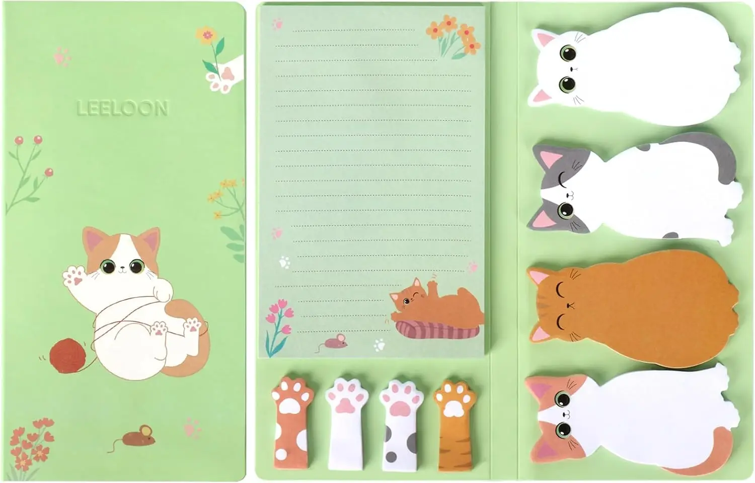 Cat Sticky Notes Set 360 Sheets Cute Cartoon Animal Self-Stick Pads for Cat Lovers Office School Supplies
Cat Sticky Notes Set 360 Sheets Cute Cartoon Animal Self-Stick Pads for Cat Lovers Office School Supplies
