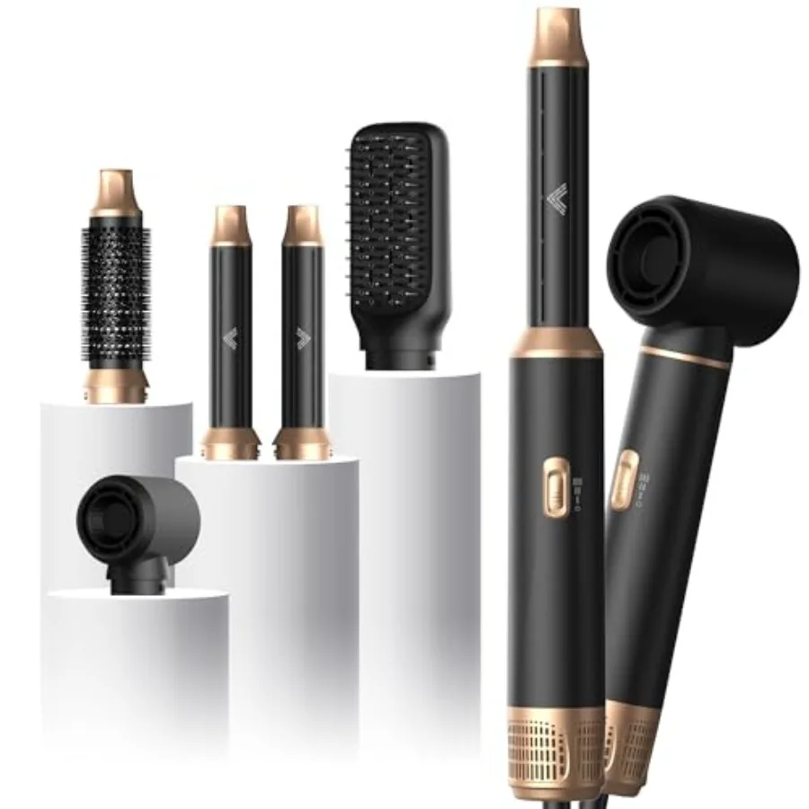 5 in 1 Hair Styler and Blow Dryer Brush Upgraded Detachable Hair Dryer Brush with Negative Ion Air Curling Wrap for Drying Curl
5 in 1 Hair Styler and Blow Dryer Brush Upgraded Detachable Hair Dryer Brush with Negative Ion Air Curling Wrap for Drying Curl