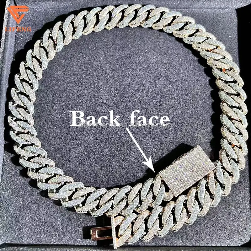 Lifeng Custom Iced Out Moissanite Jewelry Two Tone Hip-Hop Cuban Chain Diamond Pendant Necklace Set
Lifeng Custom Iced Out Moissanite Jewelry Two Tone Hip-Hop Cuban Chain Diamond Pendant Necklace Set