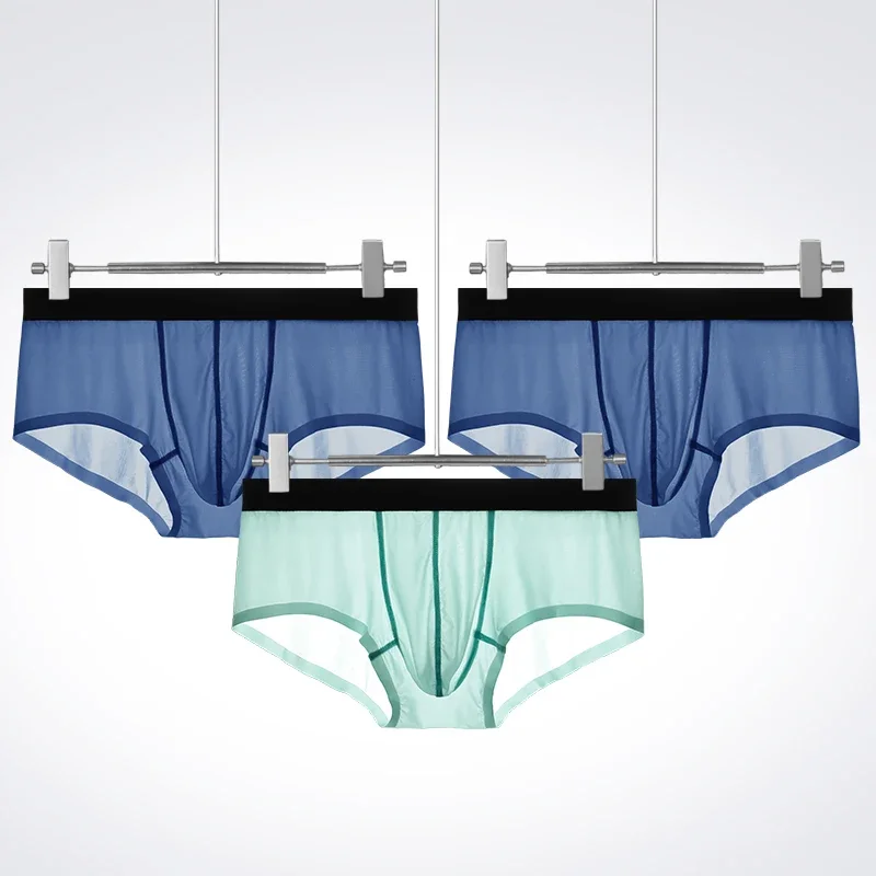3PCS Men's underwear: Summer ultra-thin ice silk seamless briefs for men, transparent shorts for men
3PCS Men's underwear: Summer ultra-thin ice silk seamless briefs for men, transparent shorts for men