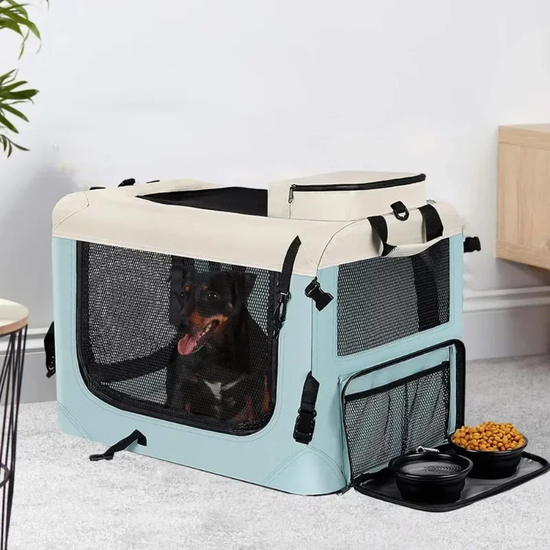 Indoor/Outdoor Foldable Soft Dog Crate and Travel Vehicle Car Foldable Cat Dog House Pet Transport Case
Indoor/Outdoor Foldable Soft Dog Crate and Travel Vehicle Car Foldable Cat Dog House Pet Transport Case