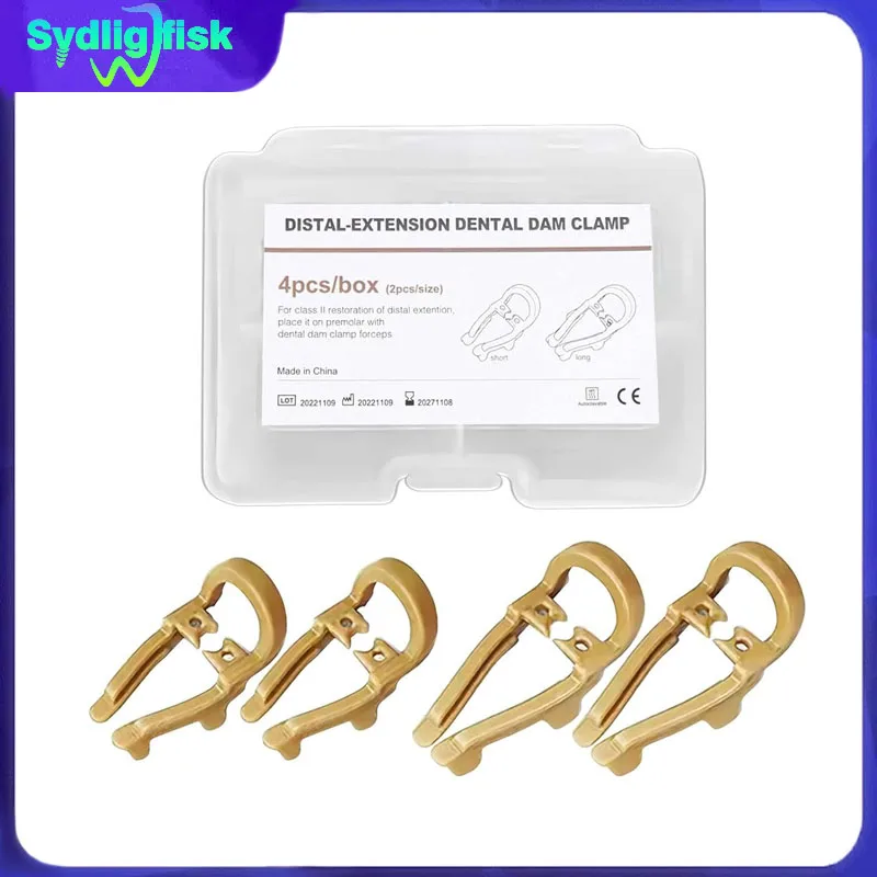 4Pcs/box Dental Distal-Extension Rubber Dam Clamp Premolar Barrier Clip Resin Dam Clamp Long Short Dentistry Teeth Repair Tools
4Pcs/box Dental Distal-Extension Rubber Dam Clamp Premolar Barrier Clip Resin Dam Clamp Long Short Dentistry Teeth Repair Tools