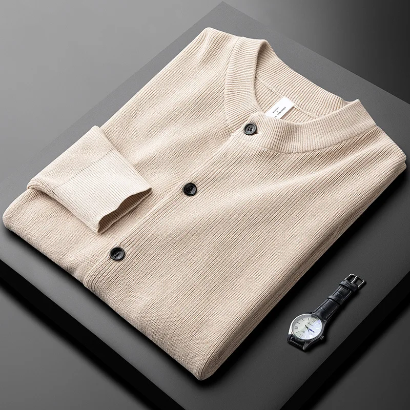 Men Cotton Cardigan Sweater Autumn Warm Business Sweater
Men Cotton Cardigan Sweater Autumn Warm Business Sweater