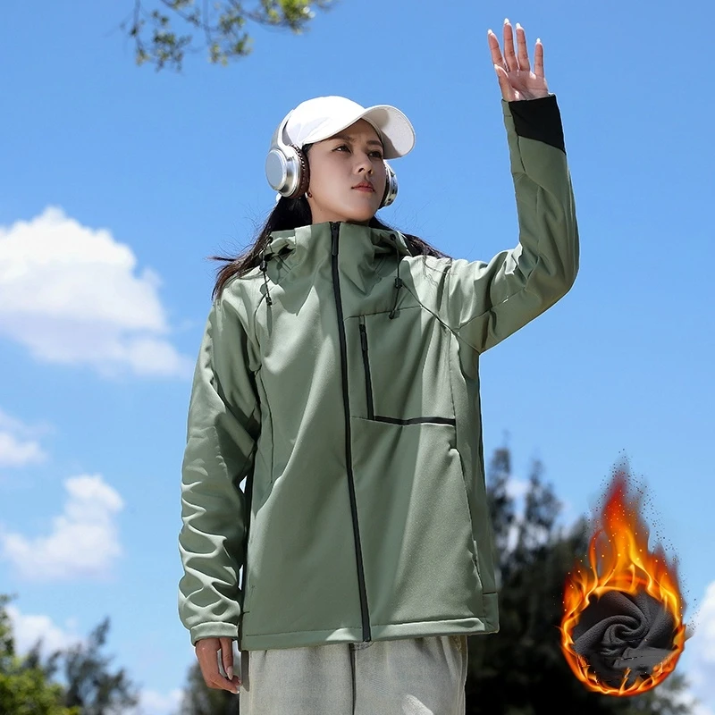 Women's Waterproof Rain Jacket Unisex Raincoat Hooded Hiking Jackets Windbreaker Zipper Outdoor Sports Warm Coats Autumn Winter
Women's Waterproof Rain Jacket Unisex Raincoat Hooded Hiking Jackets Windbreaker Zipper Outdoor Sports Warm Coats Autumn Winter