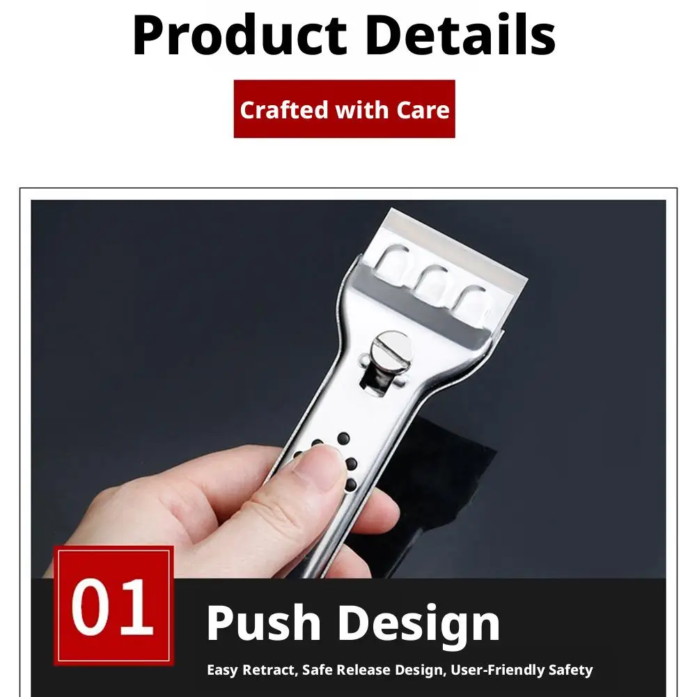 Stainless Steel Cleaning Scraper Blade Glass Kitchen Ceramic Tile Decontamination Scraper Wall Floor Paint Scraper Tool Knife
Stainless Steel Cleaning Scraper Blade Glass Kitchen Ceramic Tile Decontamination Scraper Wall Floor Paint Scraper Tool Knife