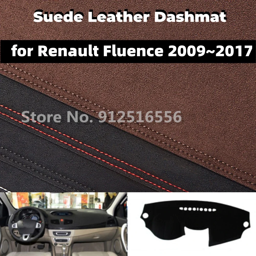 for Renault Fluence 2009~2017 2013 Car Suede Leather Dashmat Dash Mat Dashboard Cover Non-Slip Sunshield Accessories Protector
for Renault Fluence 2009~2017 2013 Car Suede Leather Dashmat Dash Mat Dashboard Cover Non-Slip Sunshield Accessories Protector