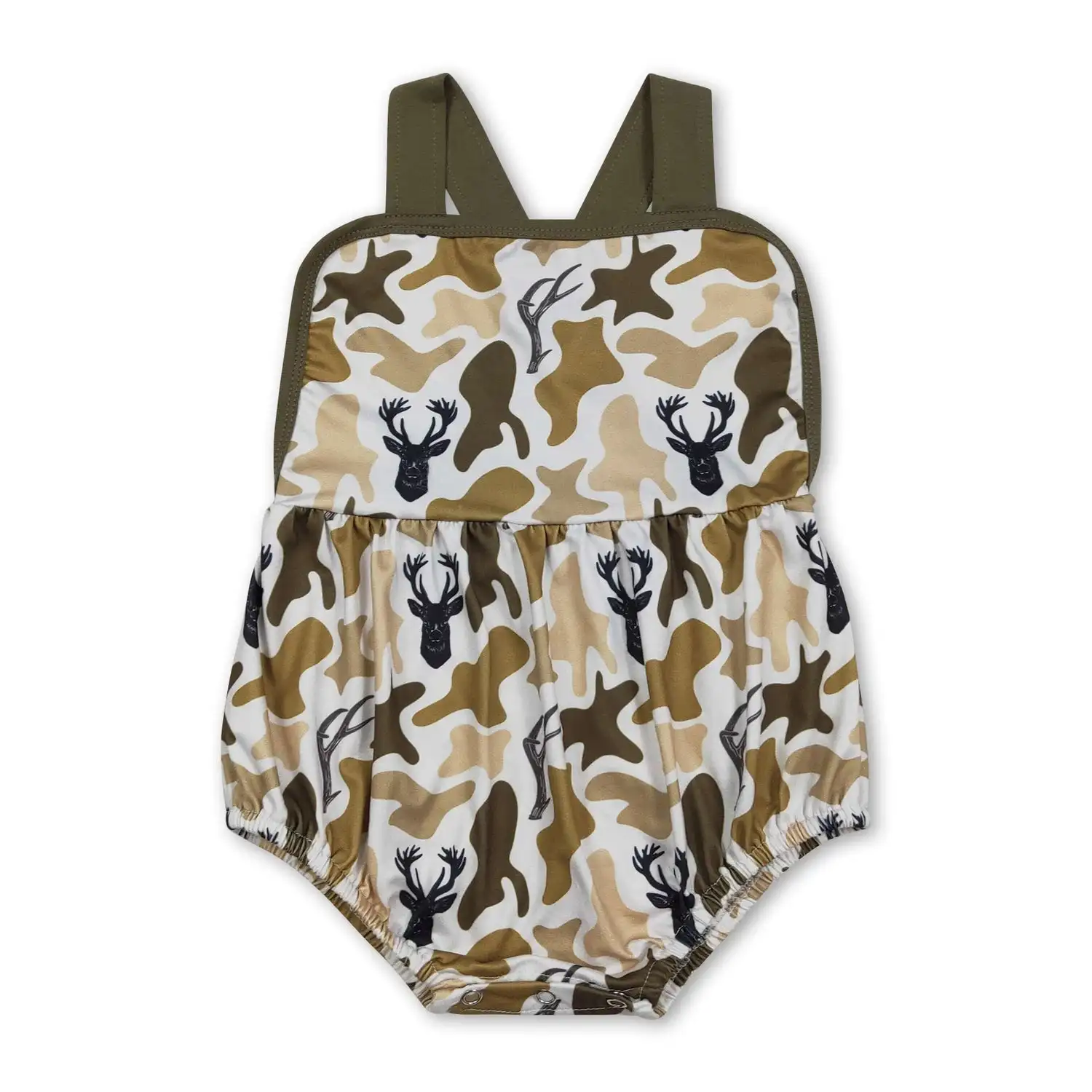 Straps deer camo baby boy summer romper
Straps deer camo baby boy summer romper