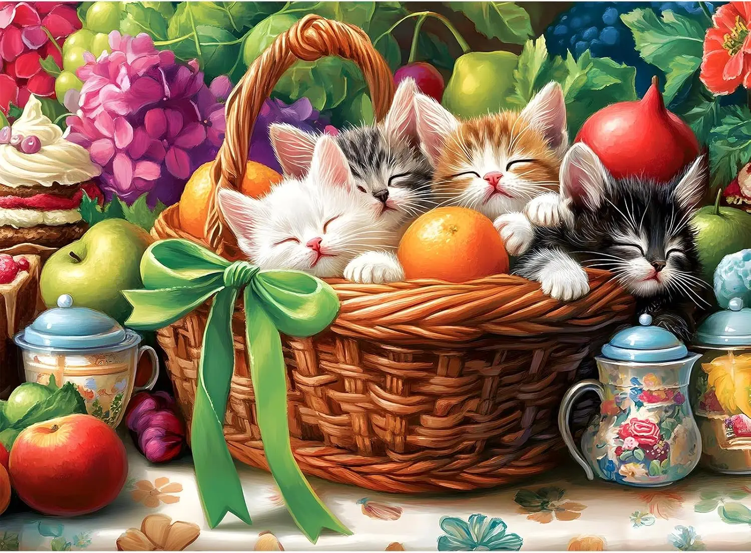 Fruit Basket Sleeping Kittens Still Life 300 500 1000 Piece Wooden Jigsaw Puzzle for Room Wall Art Decor Child Brain Teaser Toy
Fruit Basket Sleeping Kittens Still Life 300 500 1000 Piece Wooden Jigsaw Puzzle for Room Wall Art Decor Child Brain Teaser Toy