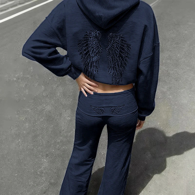 Autumn Sequins Hoodies Trousers Two-Piece Sets Women's Solid Long Sleeve Sweatshirt Wide Leg Pant Casual Lady Outfits Streetwear
Autumn Sequins Hoodies Trousers Two-Piece Sets Women's Solid Long Sleeve Sweatshirt Wide Leg Pant Casual Lady Outfits Streetwear