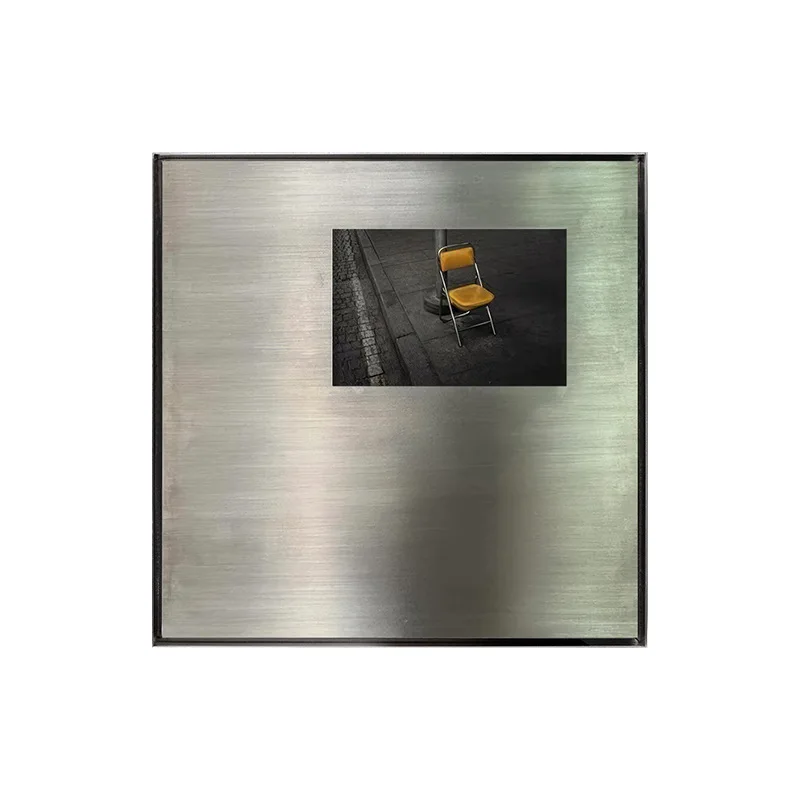 Stainless steel metal picture frame niche i wall hanging high-end living room study B & B hotel decoration
Stainless steel metal picture frame niche i wall hanging high-end living room study B & B hotel decoration