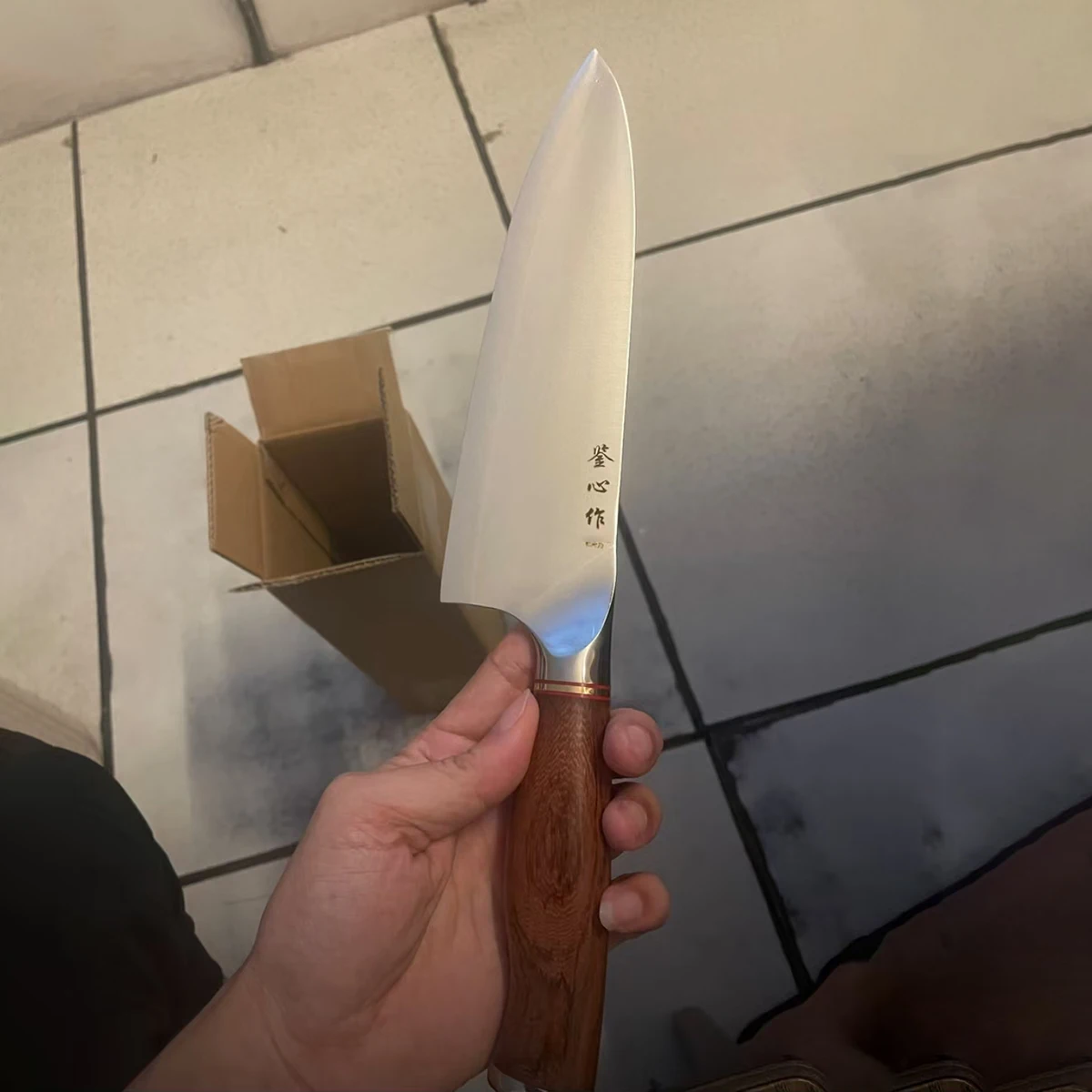 7 Inch Santoku Knife Sweden Powder High-Speed Steel Core Blade Slicing Cleaver Professional Japanese Kitchen Knife Wood Handle
7 Inch Santoku Knife Sweden Powder High-Speed Steel Core Blade Slicing Cleaver Professional Japanese Kitchen Knife Wood Handle