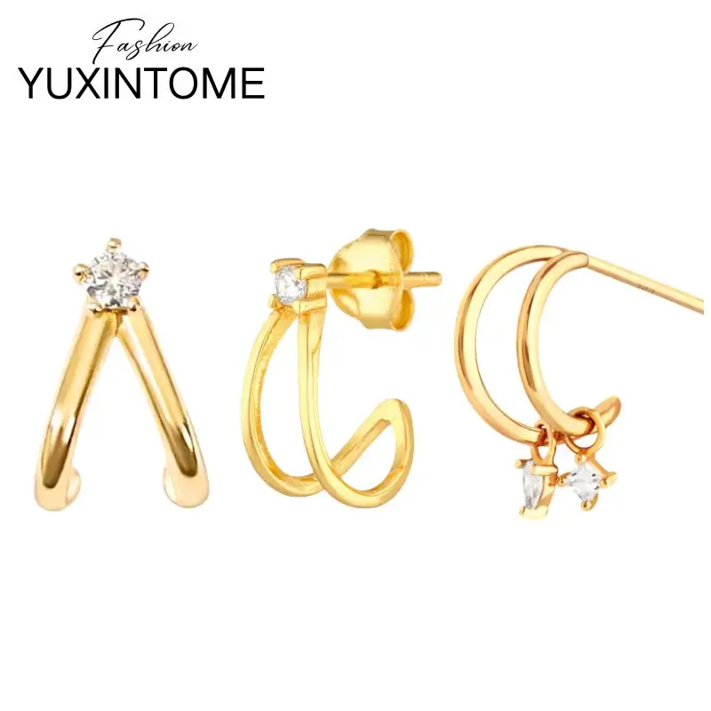925 Sterling Silver Ear Needle Fashion C shape Earrings Women's Minimalist Shiny Crystal Stud Earrings Party Trend Jewelry Gifts
925 Sterling Silver Ear Needle Fashion C shape Earrings Women's Minimalist Shiny Crystal Stud Earrings Party Trend Jewelry Gifts