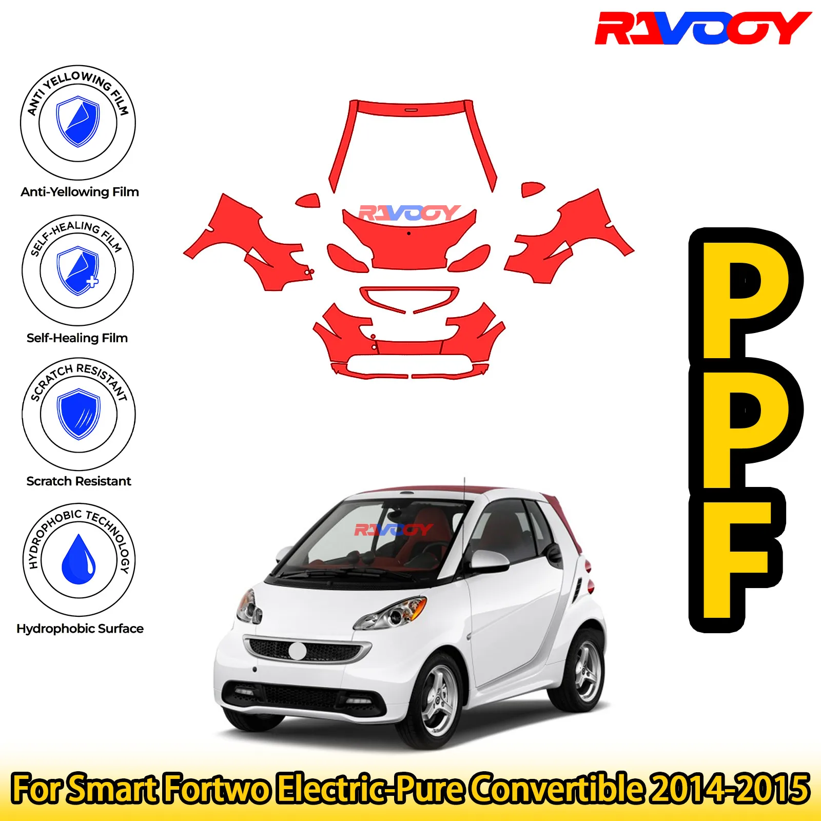 Для Smart Fortwo Electric-Pure Convertible 2014-2015 глянцевый матовый черный предварительно вырезанный передний комплект PPF, защитная пленка для краски
Для Smart Fortwo Electric-Pure Convertible 2014-2015 глянцевый матовый черный предварительно вырезанный передний комплект PPF, защитная пленка для краски