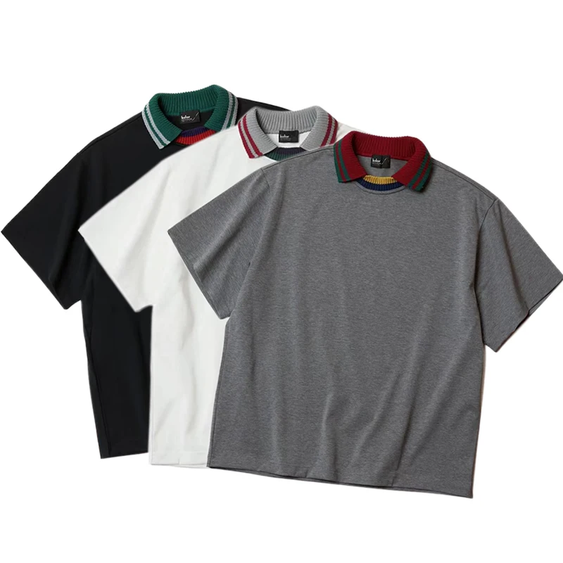 Loose Fit Cotton round Neck Short Sleeve T-Shirt Color Block Design Casual Summer Youth Fashion Shirt Collar T-Shirt
Loose Fit Cotton round Neck Short Sleeve T-Shirt Color Block Design Casual Summer Youth Fashion Shirt Collar T-Shirt