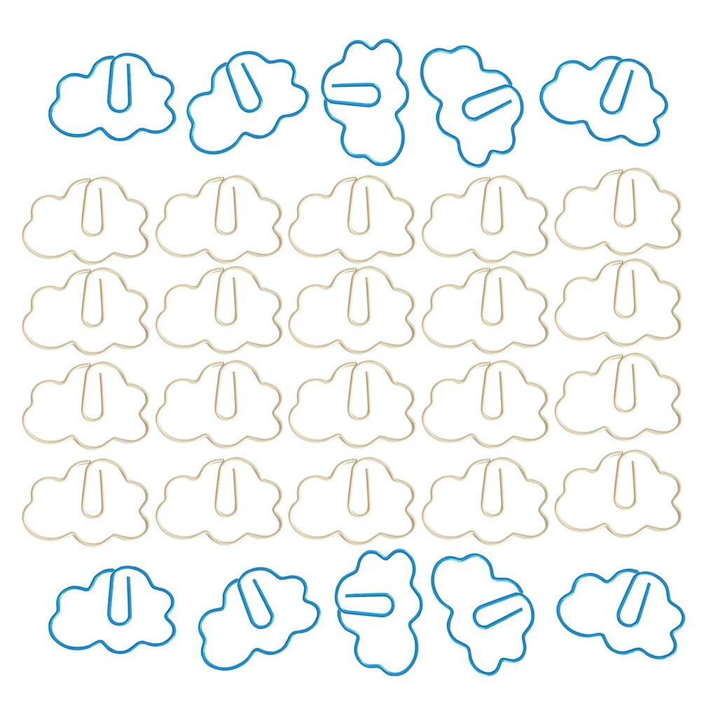 30 Pcs Cartoon Bookmarks Paper Clips PVC Cloud Shaped Office Supplies File Folder Practical Desk Accessories Students School Use
30 Pcs Cartoon Bookmarks Paper Clips PVC Cloud Shaped Office Supplies File Folder Practical Desk Accessories Students School Use