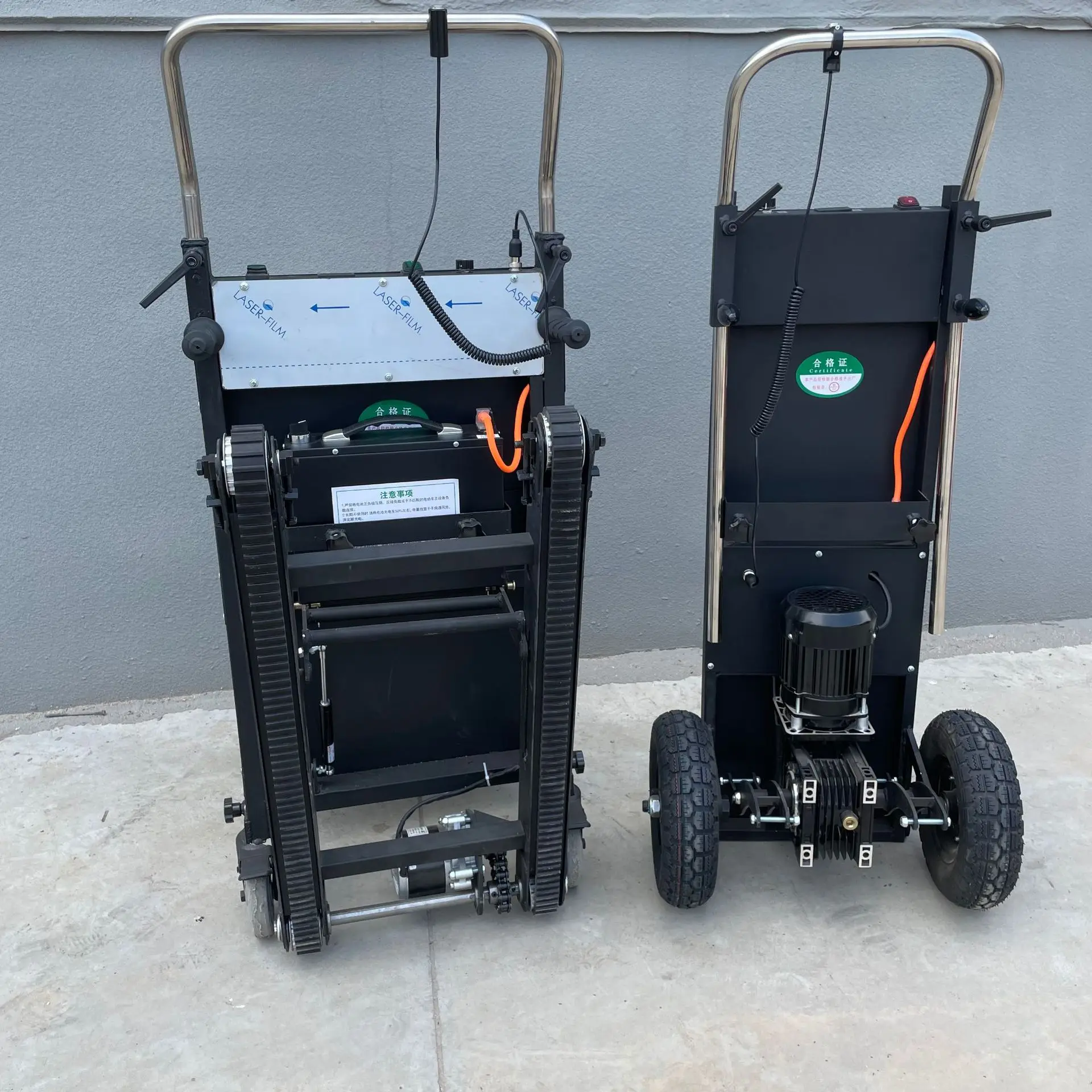 500W 48V 24AElectric Stair Climber, Track Design,Automatic Up Stairs,Folding Hand Truck for Heavy Lifting, Portable Moving Dolly
500W 48V 24AElectric Stair Climber, Track Design,Automatic Up Stairs,Folding Hand Truck for Heavy Lifting, Portable Moving Dolly