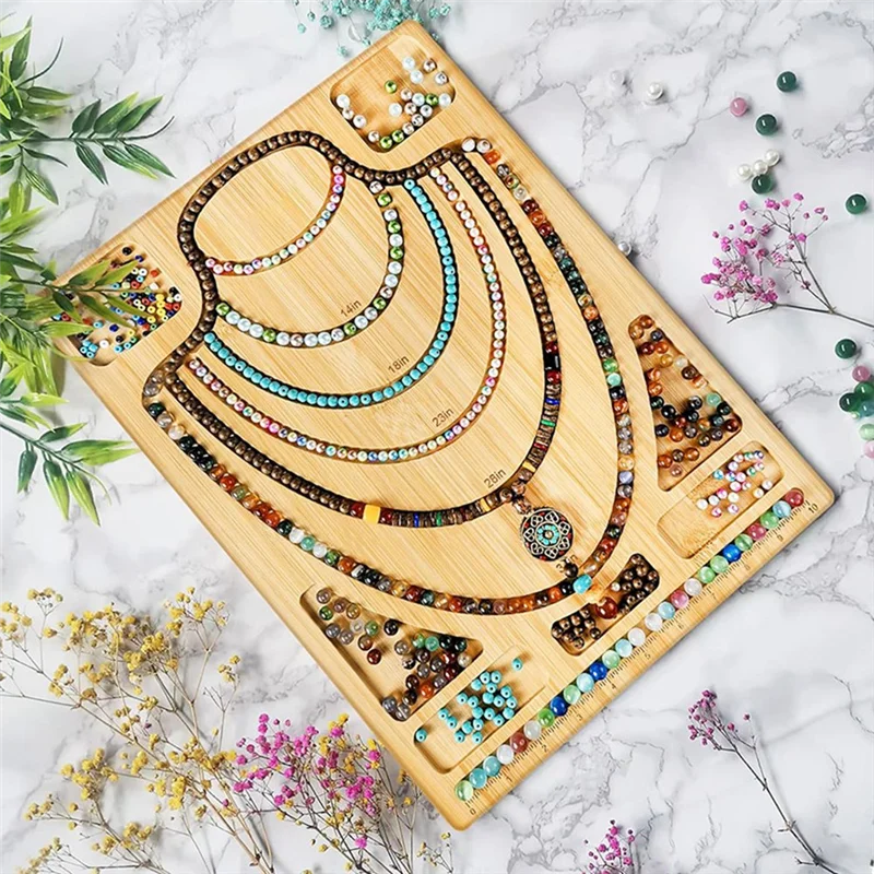 -ESTR 1 PCS Combo Beading Board Bead Design Board Wood Color For Jewelry Making, Bead Plate
-ESTR 1 PCS Combo Beading Board Bead Design Board Wood Color For Jewelry Making, Bead Plate