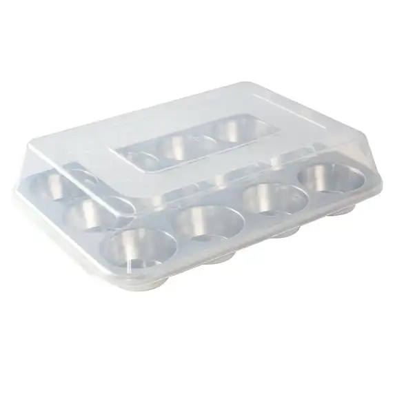Ware Natural Aluminum 12 Cavity Muffin Pan with High Dome Lid
Ware Natural Aluminum 12 Cavity Muffin Pan with High Dome Lid