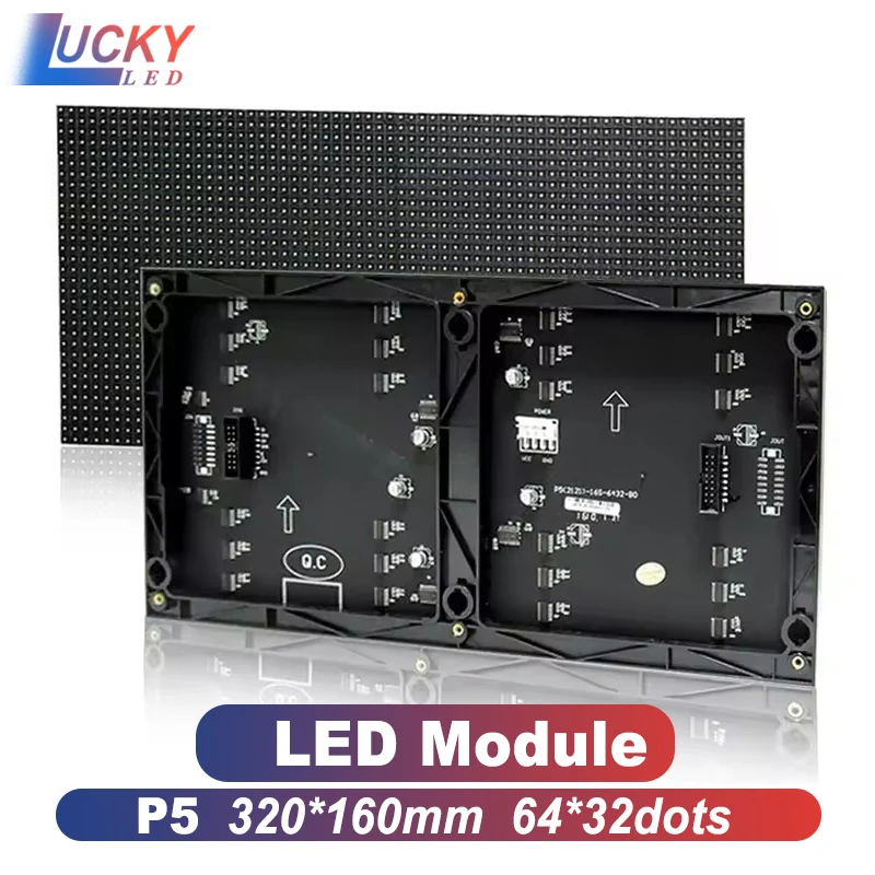 SMD P5 Indoor LED Display Module 16Scan 320x160mm 64×32dots using for led screen display send free cable for module full color
SMD P5 Indoor LED Display Module 16Scan 320x160mm 64×32dots using for led screen display send free cable for module full color
