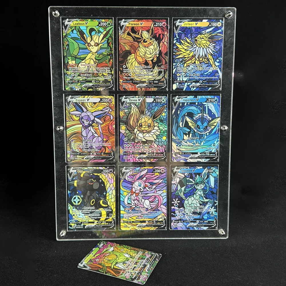 10Pcs/set DIY PTCG Eeveelution Flash Card Baroque Church Style Vaporeon Sylveon Umbreon Classic Anime Collection Cards Gift Toy
10Pcs/set DIY PTCG Eeveelution Flash Card Baroque Church Style Vaporeon Sylveon Umbreon Classic Anime Collection Cards Gift Toy