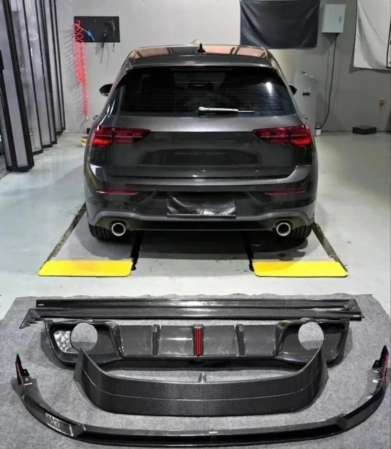For Volkswagen Golf GTI 8th generation Dry Carbon Fiber Front Lip Rear Diffuser Side Skirt Trunk Spoiler Refits Body Kit 2019+
For Volkswagen Golf GTI 8th generation Dry Carbon Fiber Front Lip Rear Diffuser Side Skirt Trunk Spoiler Refits Body Kit 2019+
