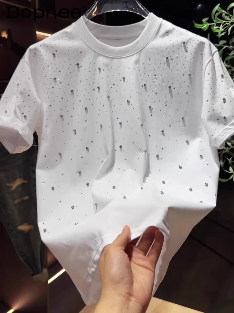 Light Luxury Men's Clothing Over Size Men's Tees 2025 Spring Summer New Starry Sky Hot Diamond Short-sleeve T-shirt Fashion Tops
Light Luxury Men's Clothing Over Size Men's Tees 2025 Spring Summer New Starry Sky Hot Diamond Short-sleeve T-shirt Fashion Tops