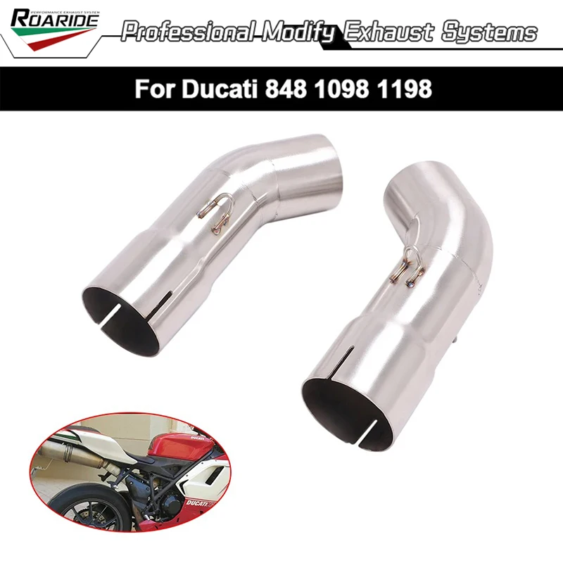 Slip On For DUCATI 848 1098 1198 Motorcycle Exhaust Systems Middle Link Pipe Muffler Escape With DB Killer Stainless Steel
Slip On For DUCATI 848 1098 1198 Motorcycle Exhaust Systems Middle Link Pipe Muffler Escape With DB Killer Stainless Steel