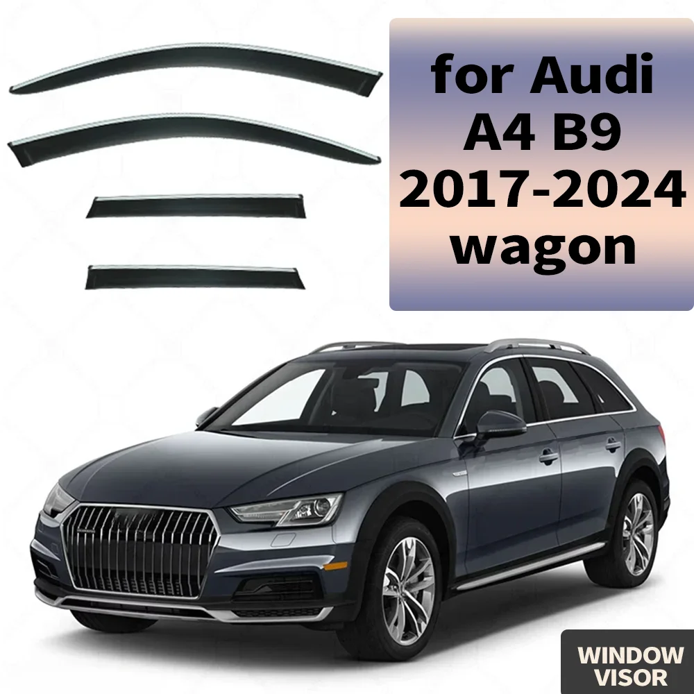 Chrome Strips Rain Guards for Audi A4 B9 2017-2024 wagon Window Visor Wind Deflectors Door Visor Vent Shades Ventvisor
Chrome Strips Rain Guards for Audi A4 B9 2017-2024 wagon Window Visor Wind Deflectors Door Visor Vent Shades Ventvisor