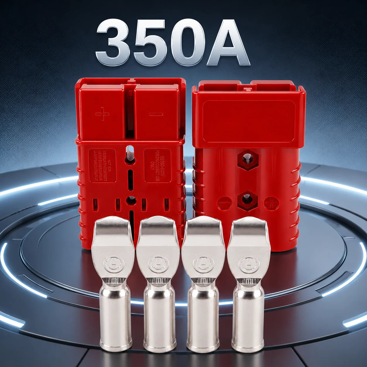 350A Quick Connect/Disconnect Battery Connector Plug, 2/0 AWG 2 Pole High Current Socket Adapter for DC Power Tools Motorcycle
350A Quick Connect/Disconnect Battery Connector Plug, 2/0 AWG 2 Pole High Current Socket Adapter for DC Power Tools Motorcycle
