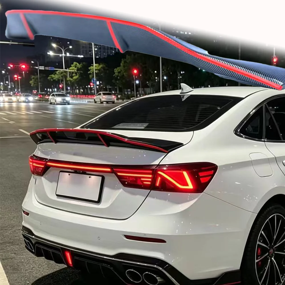 Suitable for 2019-2023 Kia K3 unpainted carbon fiber ducktail spoiler trunk rear pressure strip racing modification accessories
Suitable for 2019-2023 Kia K3 unpainted carbon fiber ducktail spoiler trunk rear pressure strip racing modification accessories