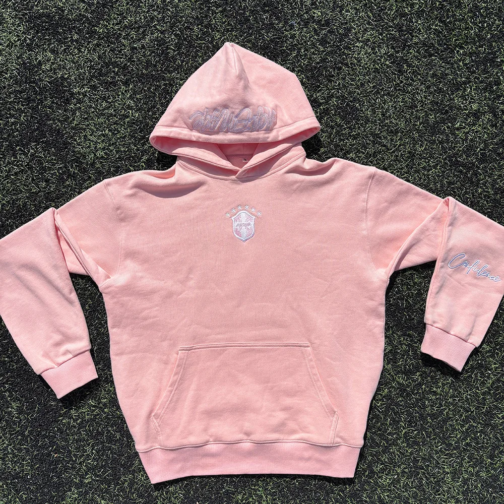 Vintage Letter Embroidered Pink Long Sleeved Pullover Y2K Fashion Personality American Street Autumn Winter Sports Loose Hoodies
Vintage Letter Embroidered Pink Long Sleeved Pullover Y2K Fashion Personality American Street Autumn Winter Sports Loose Hoodies