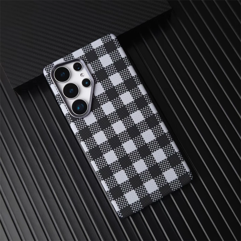 3D Grid Relief Carbon Fiber Texture MagSafe Case For Samsung Galaxy S25 S24 S23 Ultra Wireless Charging Alloy Lens PC Hard Cover
3D Grid Relief Carbon Fiber Texture MagSafe Case For Samsung Galaxy S25 S24 S23 Ultra Wireless Charging Alloy Lens PC Hard Cover