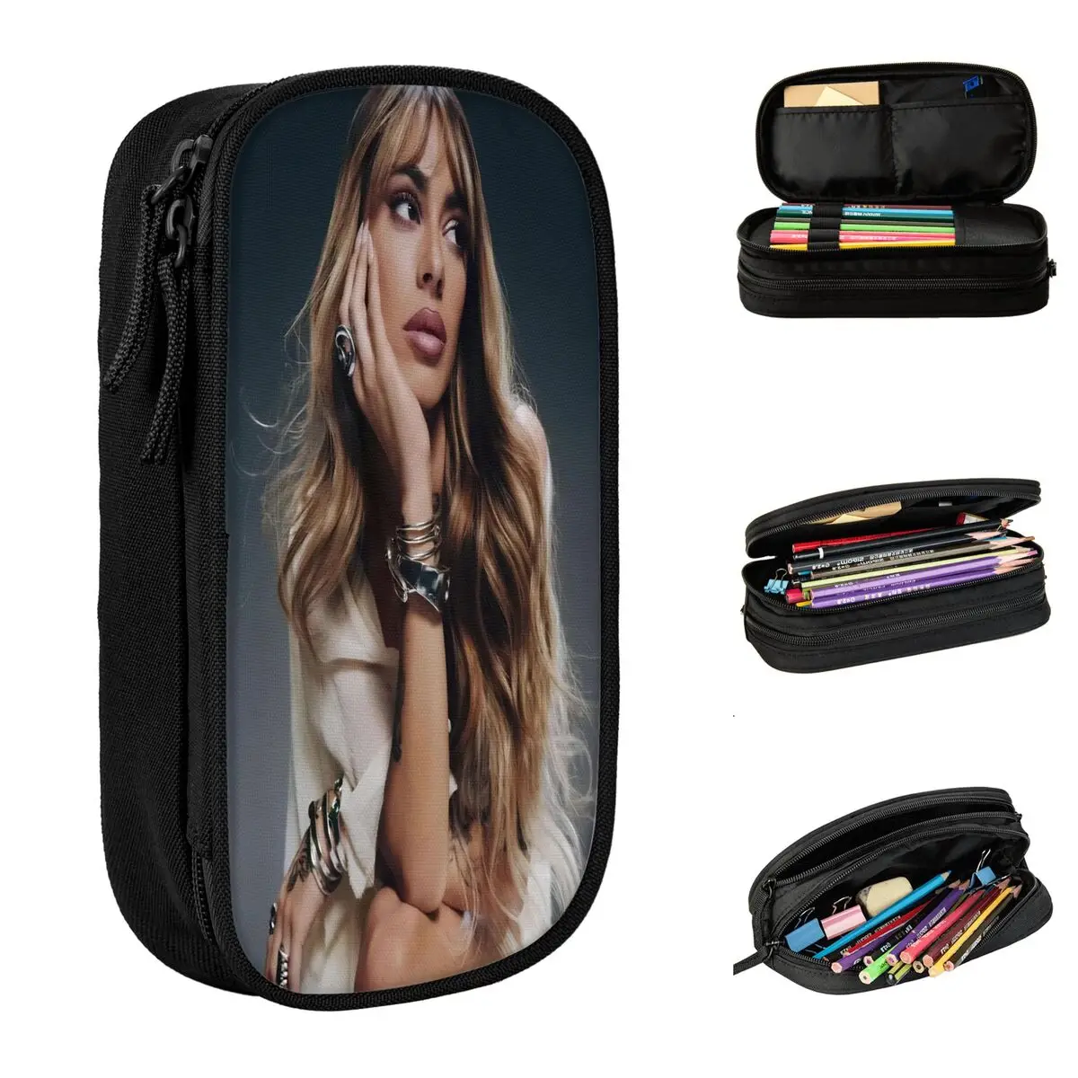 Singer TINI STOESSEL Futtura Альбом Коробка для ручек Двухслойный большой емкости Школьные аксессуары Пенал Канцелярские принадлежности Подарок на день рождения
Singer TINI STOESSEL Futtura Альбом Коробка для ручек Двухслойный большой емкости Школьные аксессуары Пенал Канцелярские принадлежности Подарок на день рождения